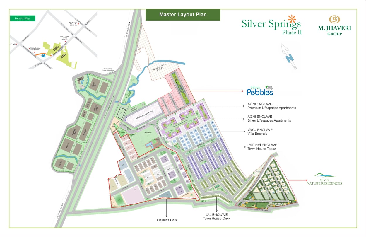 Plots in Silver Pebbels Silver Spring Phase 2 bypass INDORE Flats In